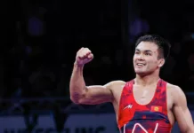 Эрназар Акматалиев завоевал золото на чемпионате Азии по борьбе