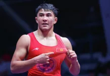 Күрөш боюнча Азия чемпионаты. Кыргызстандык Раззак Бейшекеев күмүш медаль утту