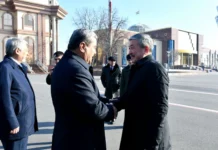 Глава кабмина Адылбек Касымалиев прибыл в Таджикистан с рабочим визитом