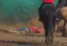 Наездник погиб во время игры в кок-бору на кубок в честь Нооруза