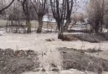 В Джалал-Абадской области из-за обильных осадков затопило несколько сел