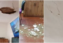 После землетрясения в Оше в школе появились трещины, детей эвакуировали