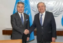 Министр Кулубаев БУУнун баш катчысы Гутерриш менен жолукту