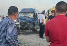 На автодороге Бишкек-Нарын-Торугарт столкнулись два буса, пострадали 15 человек