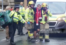 Ливерпулда чогулган элди унаа сүзүп, 47 адам жабыркады