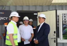 Нурдан Орунтаев курулуш объектилериндеги коопсуздукту текшерди