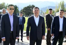 Садыр Жапаров жана Binance компаниясынын негиздөөчүсү «Рух-Ордо» маданий борборуна барышты