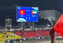 Сборная Кыргызстана завершила отборочный этап на чемпионат мира ничьей с ОАЭ