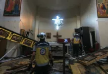 Двадцать человек погибли при взрыве, осуществленном смертником в церкви в Сирии