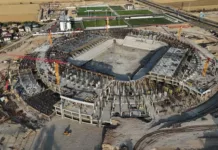 Как в Бишкеке строят крупнейший в Центральной Азии стадион и конгресс-холл