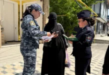 Ош милициясы жүзүн жашырган 10 аялга 20 миң сомдон айып пул салынганын билдирди