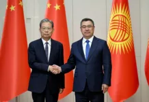 Садыр Жапаров встретился с председателем парламента Китая