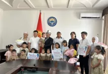 Оштун мэри үч эмдери бар дагы 3 үй-бүлөгө батир белек кылды