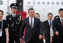 Садыр Жапаров прибыл в Китай с рабочим визитом