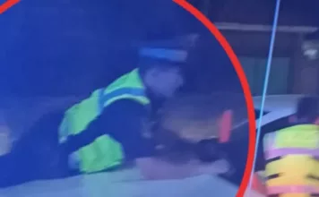 В Чуйской области подросток за рулем протащил сотрудника ОБДД на капоте автомобиля