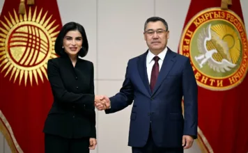 Жапаров Өзбекстан президентинин аппарат жетекчиси Саида Мирзиёеваны кабыл алды