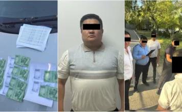 Бишкектин Ленин районунун салык кызматкерлери пара алып жаткан жеринен кармалды