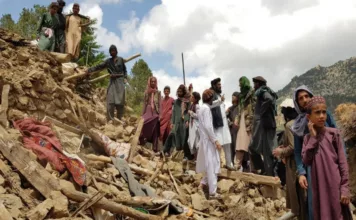 Ооганстанда жер титирөөдөн каза болгондордун саны 800 адамга жетти