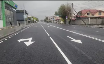 Бишкекте Ахунбаев көчөсүнүн бир бөлүгү ачылды