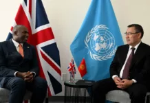 Садыр Жапаров встретился с Дэвидом Лэмми на полях Генассамблеи ООН