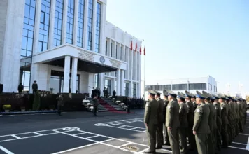 Садыр Жапаров открыл новое здание Главного управления ГКНБ в Бишкеке