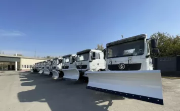 Город Ош закупил новые снегоуборочные машины