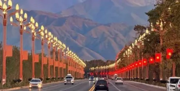 В Бишкеке открыли отремонтированный участок проспекта Ч.Айтматова Главная