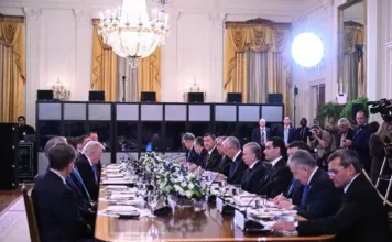 Садыр Жапаров выступил на саммите «C5+1» в Вашингтоне