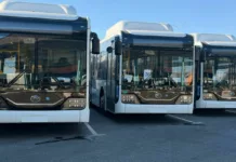 В Бишкек из Китая доставили 95 новых автобусов