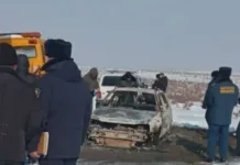 Тела парня и девочки нашли в сгоревшей машине. Возбуждено дело по статье «Убийство»