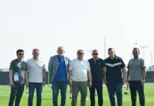 Ташиев в Джидде проверил, как тренируется олимпийская сборная Кыргызстана перед важнейшим матчем против Вьетнама на Кубке Азии