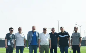 Ташиев в Джидде проверил, как тренируется олимпийская сборная Кыргызстана перед важнейшим матчем против Вьетнама на Кубке Азии