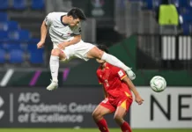 Олимпийская сборная Кыргызстана по футболу потерпела второе поражение на Кубке Азии (U-23)