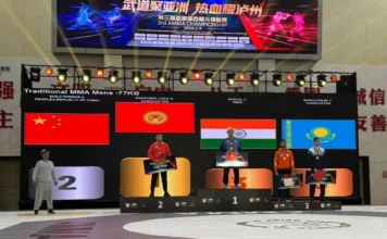 Кыргызский военный завоевал золото международного турнира по спортивным единоборствам AMMA (азиатский аналог рукопашного боя и джиу-джитсу)