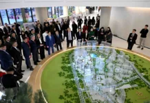 Глава кабмина побывал на месте строительства Royal Central Park в Бишкеке