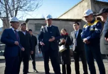 Мэр Бишкека проверил работу МП «Бишкектеплосеть»