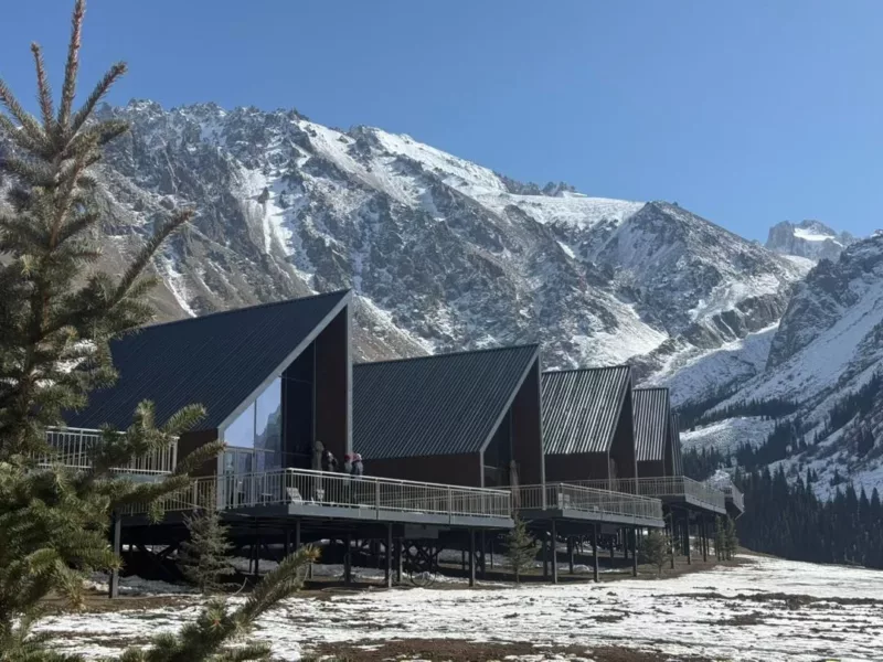 2 в парке «ала-арча» состоялось открытие канатной дороги с участием президента