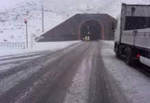 На перевале Тоо-Ашуу введено временное ограничение для большегрузных автомобилей