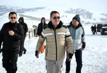 Садыр Жапаров и основатель Binance Чанпэн Чжао посетили Жыргалан