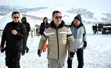 Садыр Жапаров и основатель Binance Чанпэн Чжао посетили Жыргалан