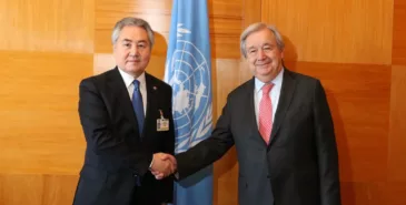 Жээнбек Кулубаев встретился с генсеком ООН Антониу Гутерришем Главная