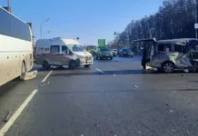 В Москве 6 граждан Кыргызстана пострадали в ДТП с участием экскурсионного автобуса