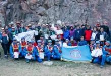 Чемпионат Бишкека по спортивному туризму прошел в ущелье Чункурчак