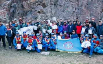 Чемпионат Бишкека по спортивному туризму прошел в ущелье Чункурчак