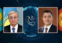 Садыр Жапаров поздравил Касым-Жомарта Токаева с успешным проведением референдума по проекту новой Конституции