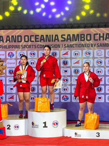Спортсменки из Бишкека завоевали медали на чемпионате Азии и Океании по самбо