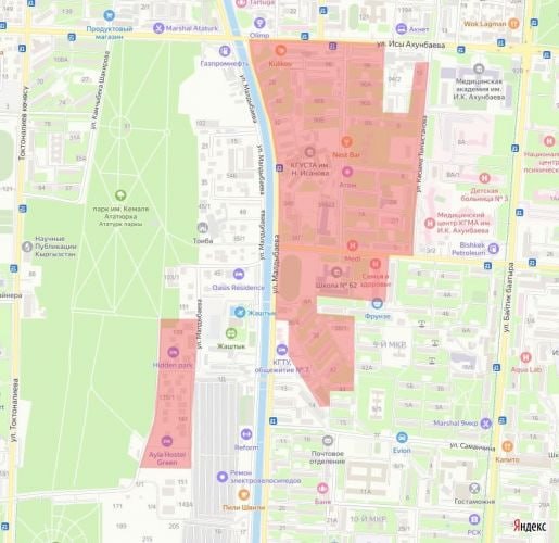 В части Бишкека 27 августа временно отключат питьевую воду