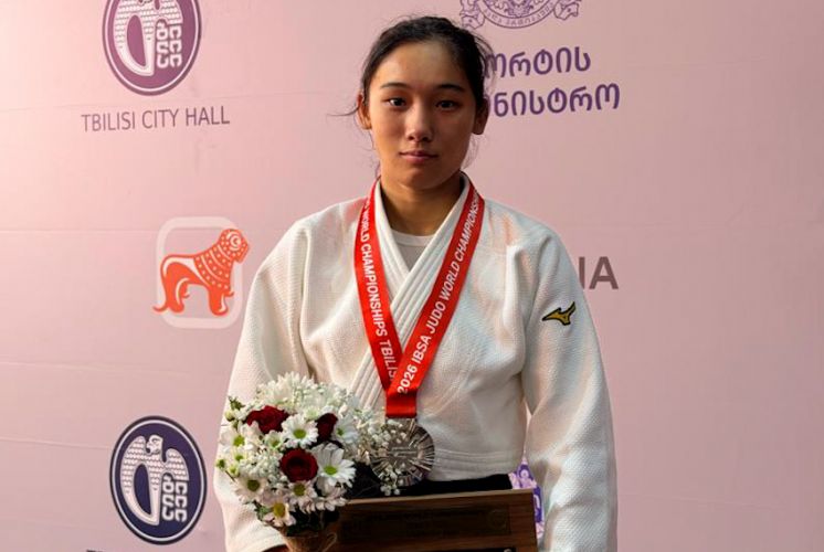 Кыргызстанка Айбийке Уланбек кызы завоевала серебро чемпионата мира по парадзюдо